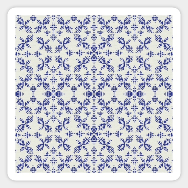 Boho Stiches in Indigo Sticker by matise